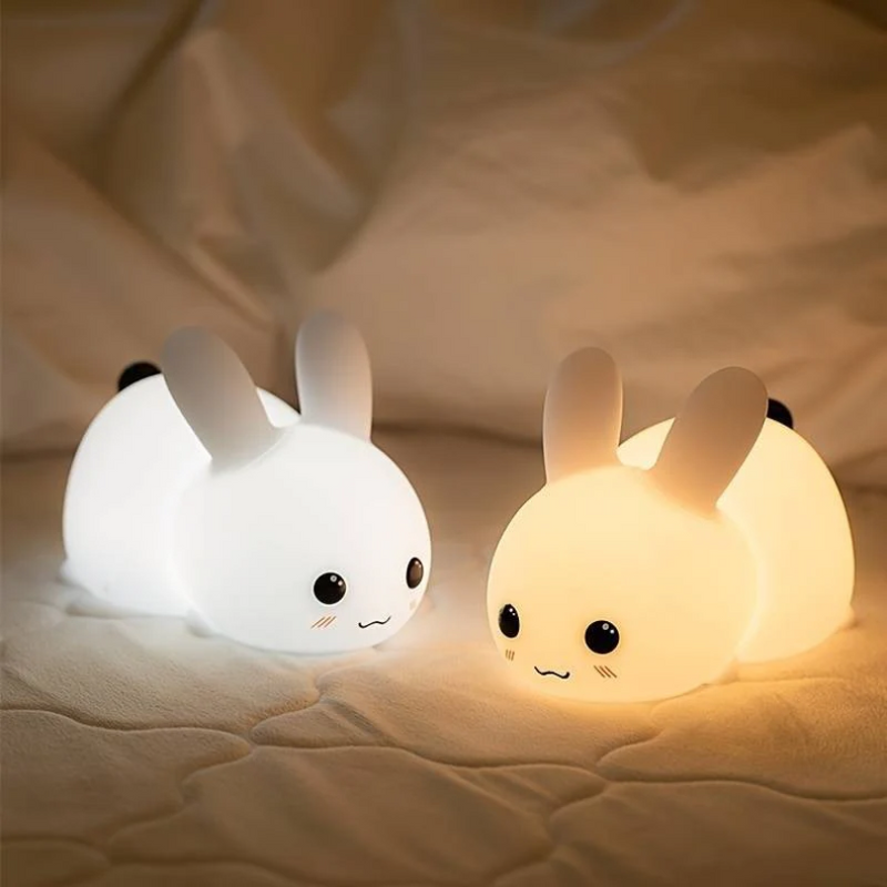 Kinder-Nachtlampe | Hase Niedlich Beruhigend Energiesparend Mehrfarbig Sicher-Luzern Mode