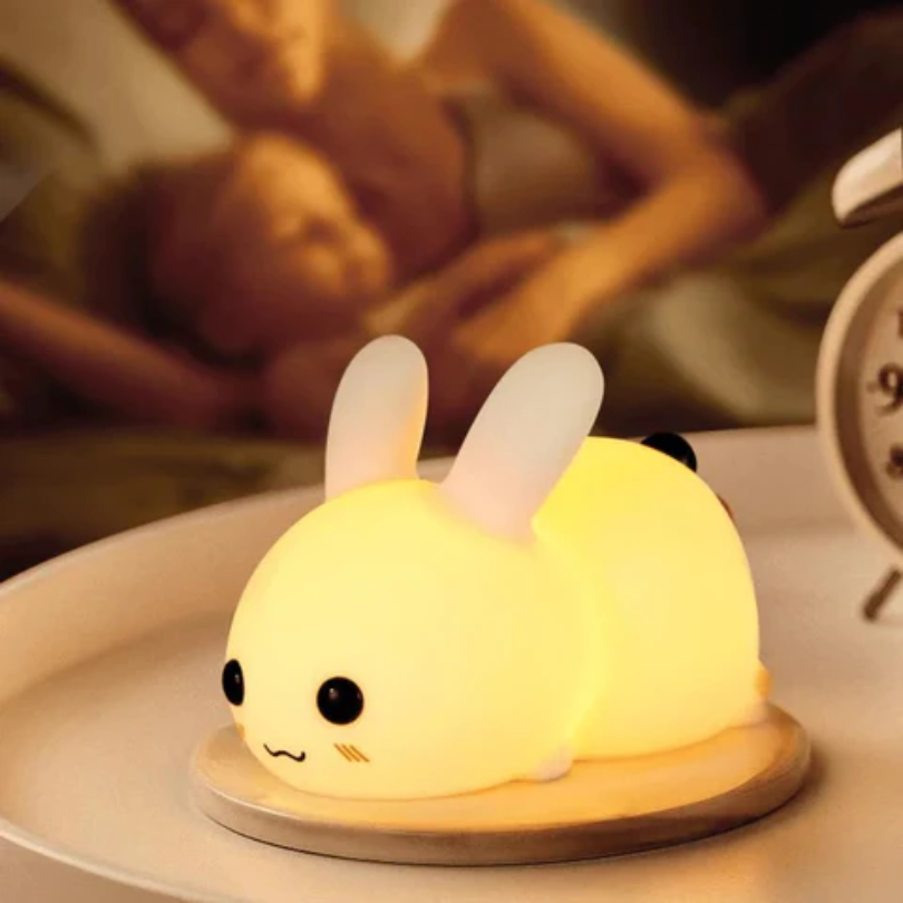 Kinder-Nachtlampe | Hase Niedlich Beruhigend Energiesparend Mehrfarbig Sicher-Luzern Mode
