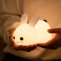Kinder-Nachtlampe | Hase Niedlich Beruhigend Energiesparend Mehrfarbig Sicher-Luzern Mode