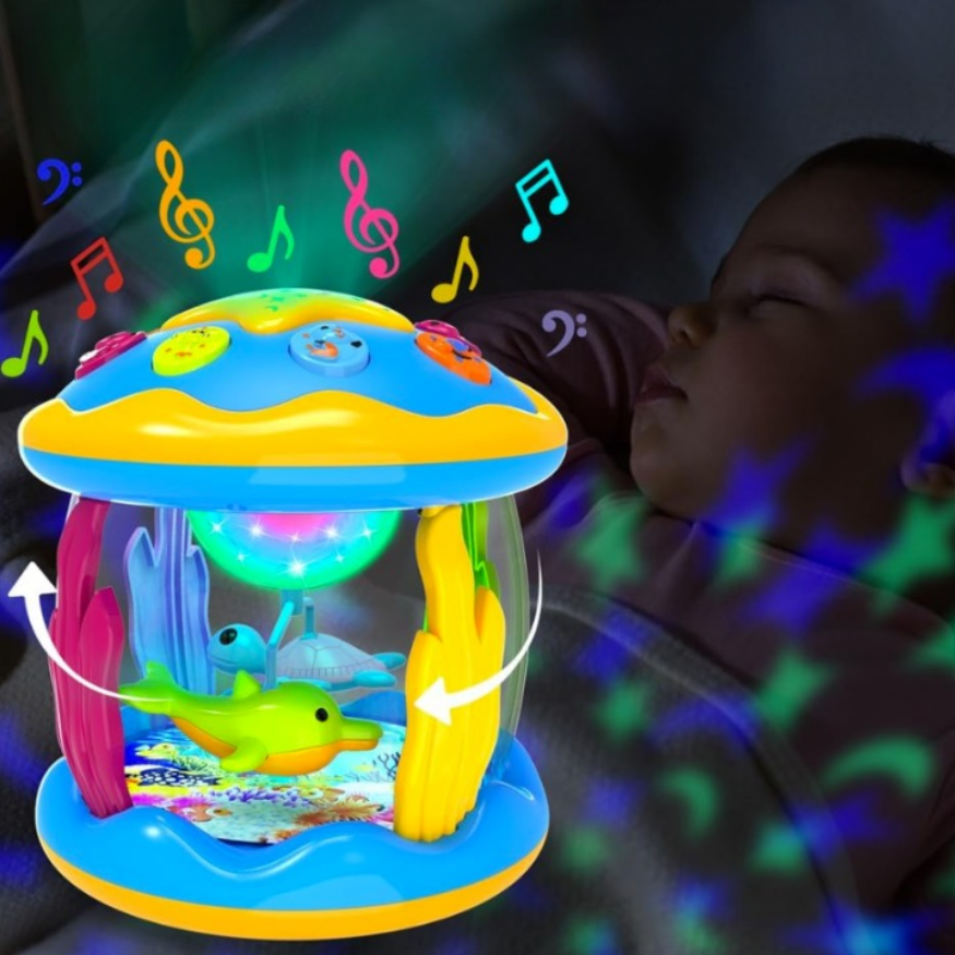 Kinder-Nachtlicht | Projektor | Musik | Beruhigend | USB | Tragbar | Langlebig-Luzern Mode