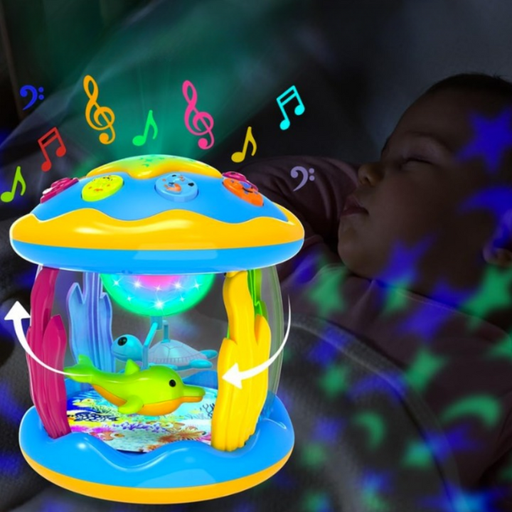 Kinder-Nachtlicht | Projektor | Musik | Beruhigend | USB | Tragbar | Langlebig-Luzern Mode