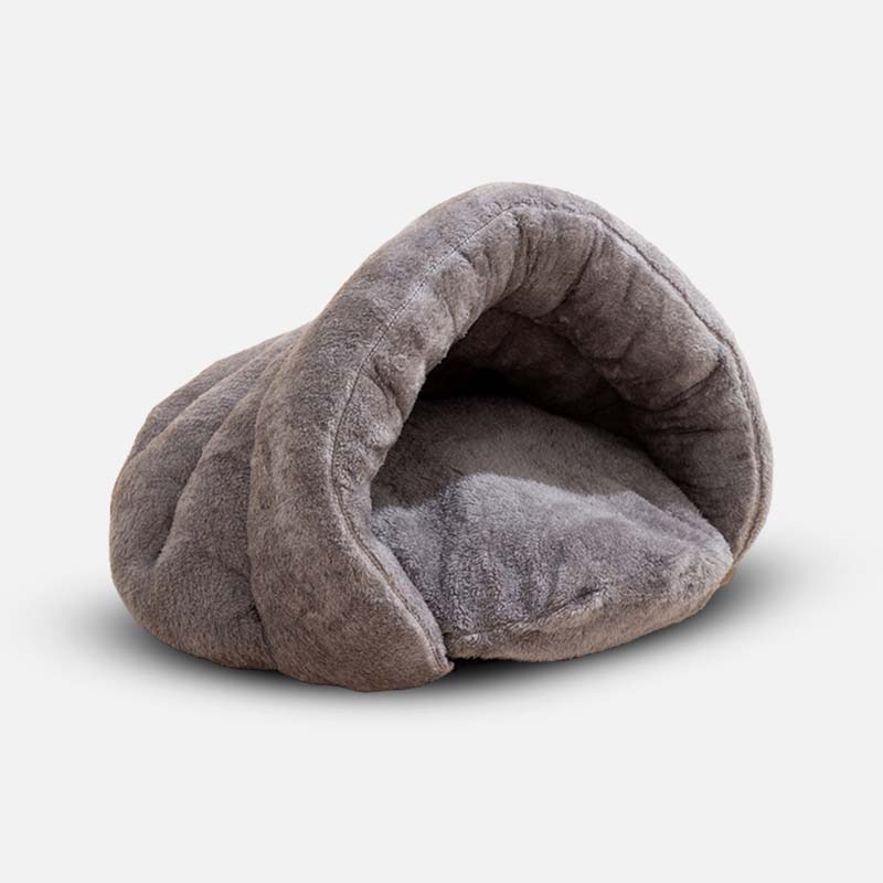 Hundebett für kleine Hunde | Komfortabel, Sicher, Gemütlich, Weich, Warm, Anti-Angst-Grau-Luzern Mode