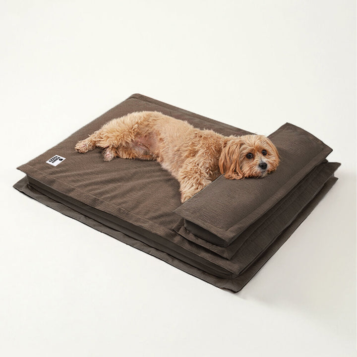 Hundebett | Beruhigend Stressreduzierend Komfortabel Weich-Braun-S-Luzern Mode