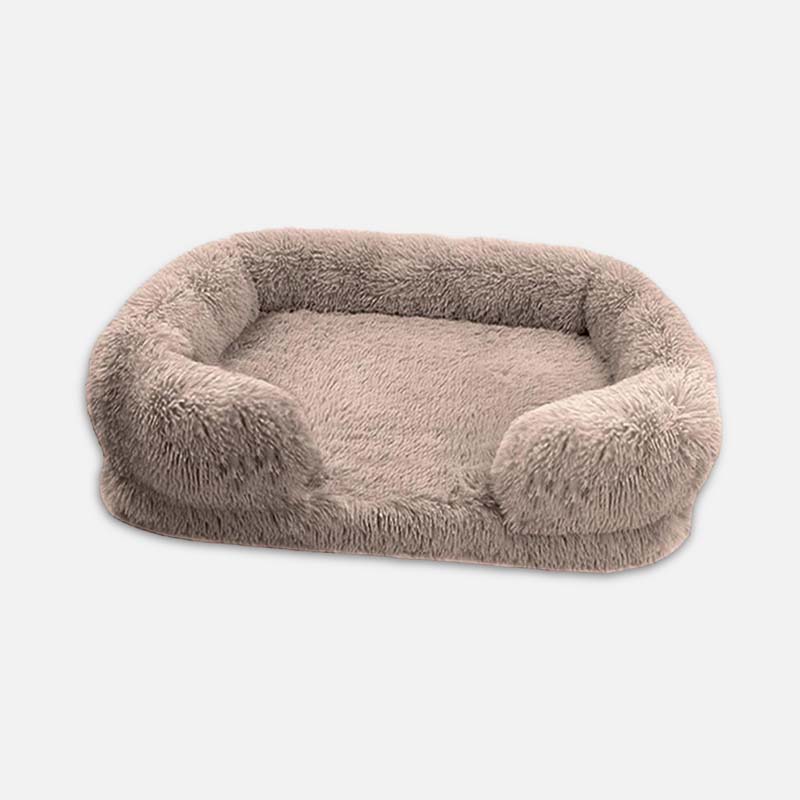Hundebett | Memory Foam, Beruhigend, Komfortabel, Luxus, Vielseitig, Langlebig-Beige-S-Luzern Mode