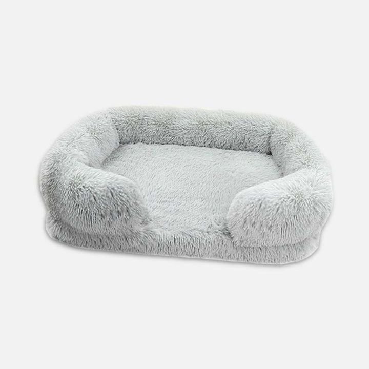 Hundebett | Memory Foam, Beruhigend, Komfortabel, Luxus, Vielseitig, Langlebig-Hellgrau-S-Luzern Mode