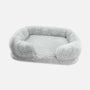 Hundebett | Memory Foam, Beruhigend, Komfortabel, Luxus, Vielseitig, Langlebig-Hellgrau-S-Luzern Mode