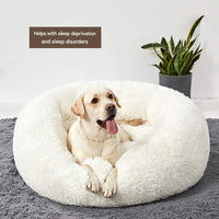 Rundes Hundekissen | Beruhigend | Weich | Ergonomisch | Waschbarer Bezug-Luzern Mode