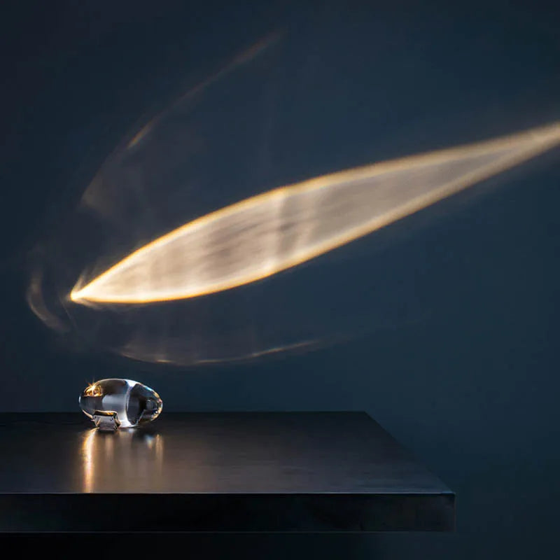 Tischlampe | Oval Kristall Stilvoll Einzigartig Vielseitig Langlebig LED-Luzern Mode
