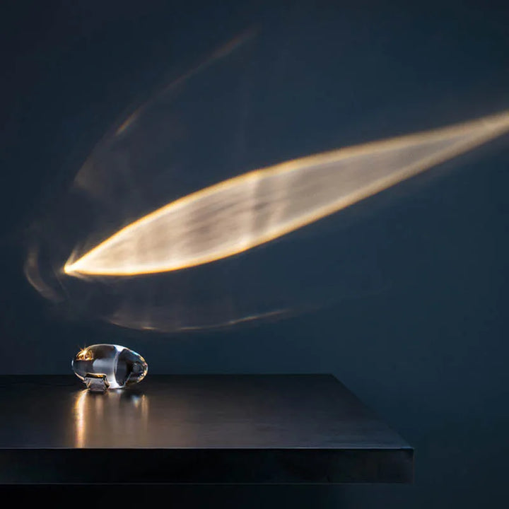 Tischlampe | Oval Kristall Stilvoll Einzigartig Vielseitig Langlebig LED-Luzern Mode