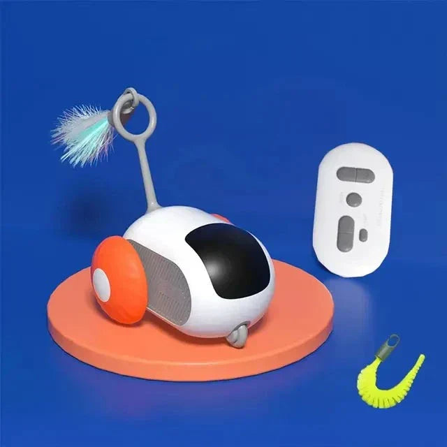 Steuerbares Katzenspielzeug | USB Aufladbar | Smart | Langlebig | Automatisch-Orange-Luzern Mode