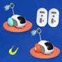 Steuerbares Katzenspielzeug | USB Aufladbar | Smart | Langlebig | Automatisch-Orange und Blau-Luzern Mode