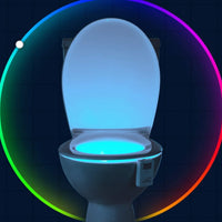 Toilettensitzlampe | Bewegungssensor | Mehrfarbiges Licht | Batterien-Luzern Mode