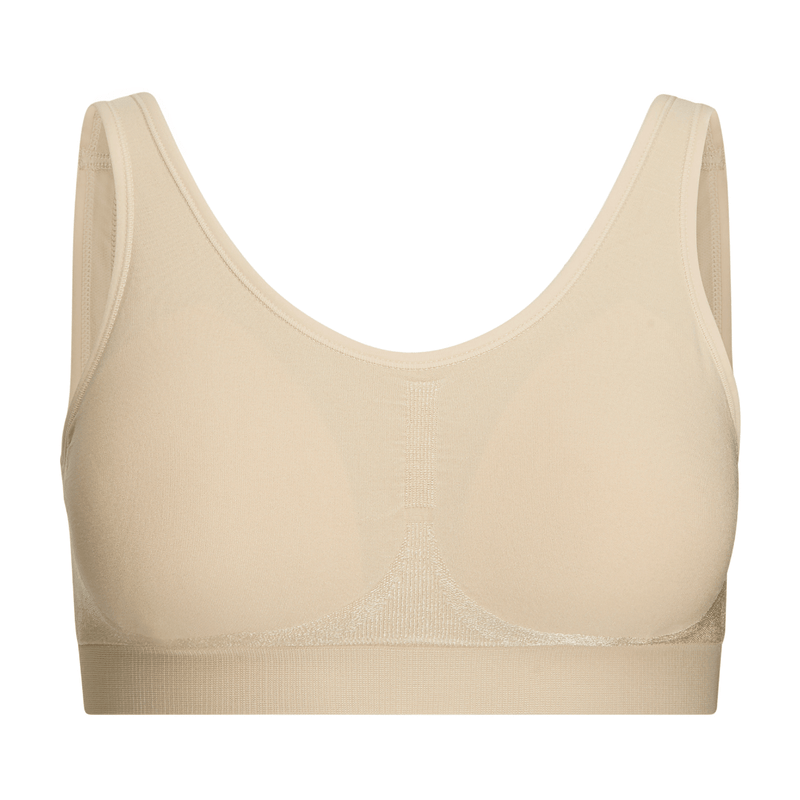 Bügelose BH | Stretch | Unterstützung | Wäschebeutel | Verlängerung-Beige-S-Luzern Mode