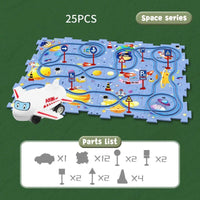 Fahrzeug-Puzzle-Set | Lehrreich Langlebig Spaß Vielseitig Bauen-Weltraum-Luzern Mode