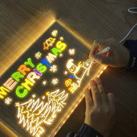 LED Zeichenbrett | Kreativ | Interaktiv | Lehrreich | Farbenfroh | USB-Luzern Mode