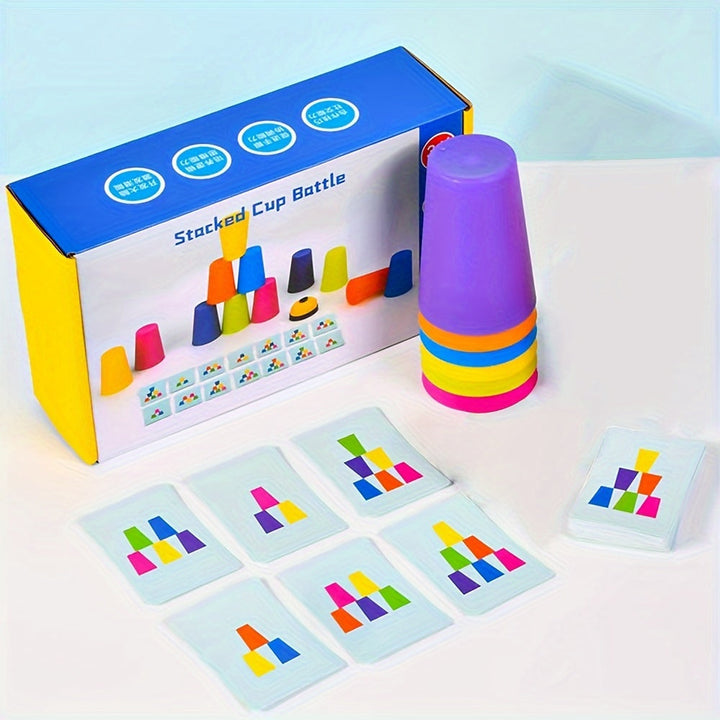 Stapelbecher-Spiel | Lehrreich Farbenfroh Langlebig Sicher Spaß Familie-Luzern Mode