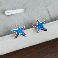Ohrringe für Damen | Stecker | Opal | Seestern | Stilvoll | Klassisch-Luzern Mode