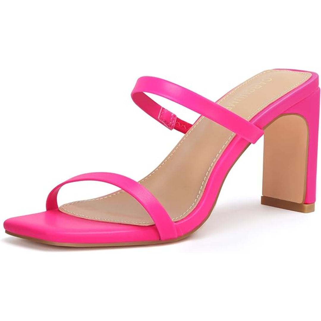 Damen Sandalen mit Absatz - Elegante Sommerschuhe Online-Rosa-35-Luzern Mode