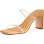 Damen Sandalen mit Absatz - Elegante Sommerschuhe Online-Transparent-35-Luzern Mode