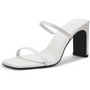 Damen Sandalen mit Absatz - Elegante Sommerschuhe Online-Weiß-35-Luzern Mode