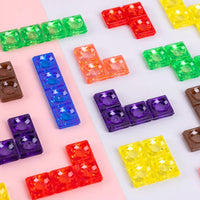 Blockpuzzle | Kinder Lernspiel Tetris Stapeln Langlebig-Luzern Mode