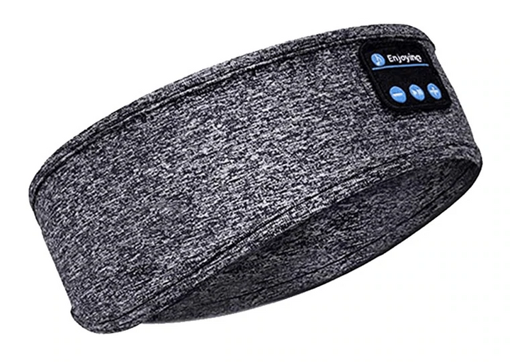 Schlafmaske | Bluetooth Weich Komfortabel Entspannend Langlebig Wiederaufladbar-Grau-Luzern Mode
