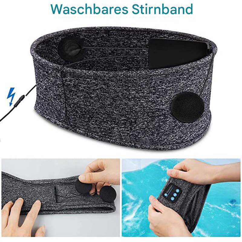 Schlafmaske | Bluetooth Weich Komfortabel Entspannend Langlebig Wiederaufladbar-Luzern Mode