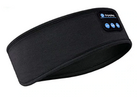 Schlafmaske | Bluetooth Weich Komfortabel Entspannend Langlebig Wiederaufladbar-Schwarz-Luzern Mode