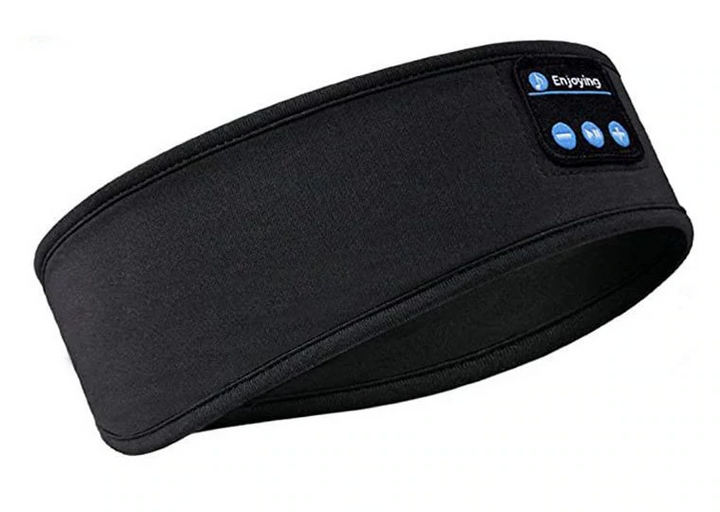 Schlafmaske | Bluetooth Weich Komfortabel Entspannend Langlebig Wiederaufladbar-Schwarz-Luzern Mode