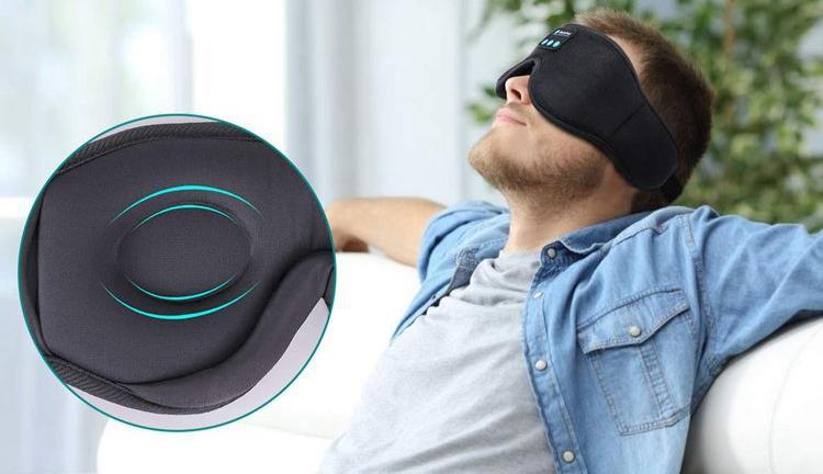 Schlafmaske | Bluetooth Musik Komfortabel Entspannend Wiederaufladbar-Luzern Mode