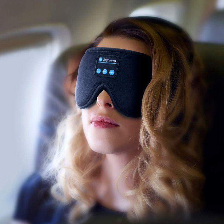 Schlafmaske | Bluetooth Musik Komfortabel Entspannend Wiederaufladbar-Luzern Mode