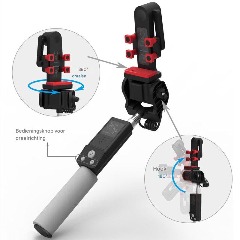 Selfie-Stick | 360° Drehung | Bluetooth | Ausziehbar | Kabellos-Luzern Mode