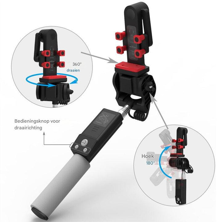 Selfie-Stick | 360° Drehung | Bluetooth | Ausziehbar | Kabellos-Luzern Mode