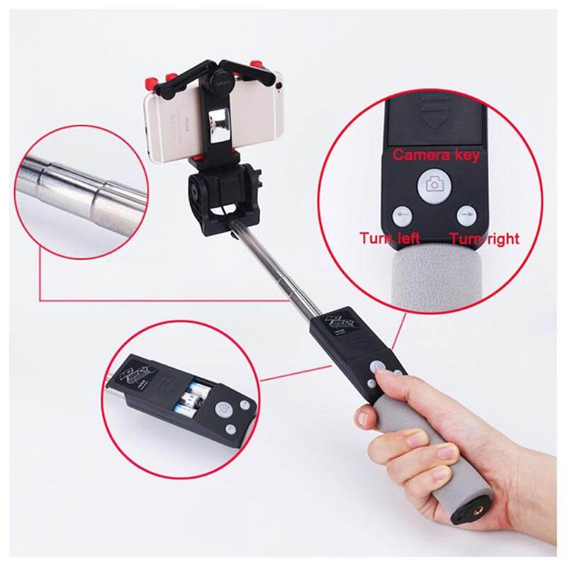 Selfie-Stick | 360° Drehung | Bluetooth | Ausziehbar | Kabellos-Luzern Mode