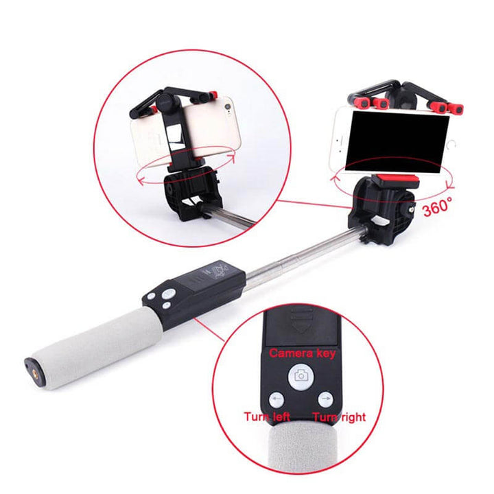 Selfie-Stick | 360° Drehung | Bluetooth | Ausziehbar | Kabellos-Luzern Mode