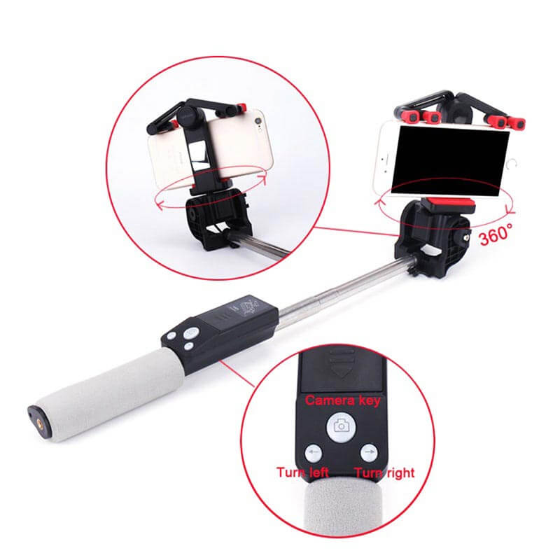 Selfie-Stick | 360° Drehung | Bluetooth | Ausziehbar | Kabellos-Luzern Mode
