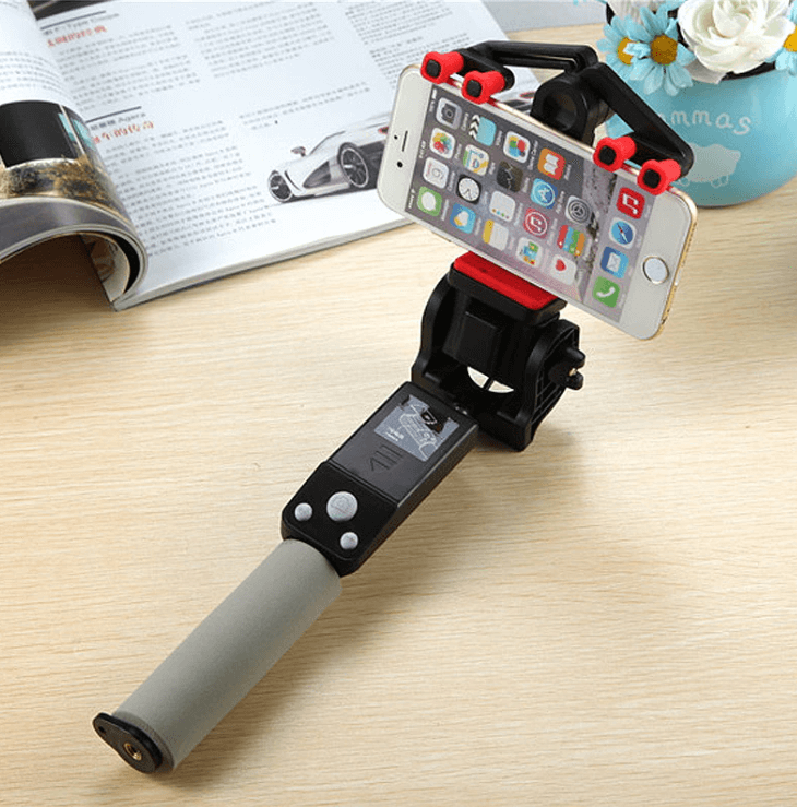 Selfie-Stick | 360° Drehung | Bluetooth | Ausziehbar | Kabellos-Schwarz-Luzern Mode