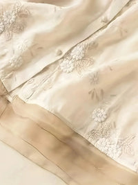 Leinenbluse Damen mit Stickerei - Elegante Sommermode-Luzern Mode