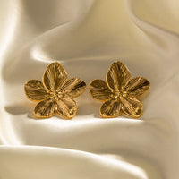 Blumenohrringe | Gold | Nachhaltig | Hypoallergen | Stilvoll | Vielseitig-Luzern Mode