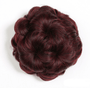 Haarklammer mit Knoten | Blumenform | Synthetisch | Hitzebeständig | Clip-Burgunder-Luzern Mode