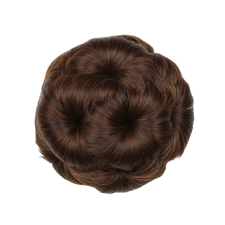 Haarklammer mit Knoten | Blumenform | Synthetisch | Hitzebeständig | Clip-Hellbraun-Luzern Mode