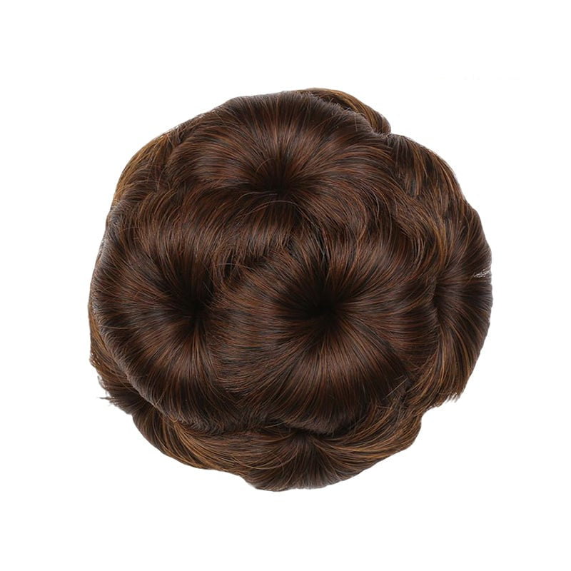 Haarklammer mit Knoten | Blumenform | Synthetisch | Hitzebeständig | Clip-Hellbraun-Luzern Mode