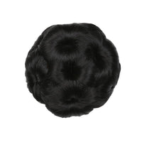 Haarklammer mit Knoten | Blumenform | Synthetisch | Hitzebeständig | Clip-Schwarz-Luzern Mode