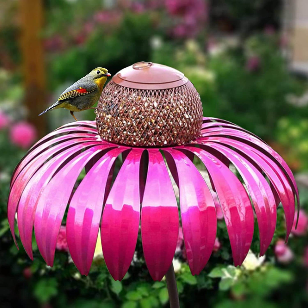 Vogelhaus | Blumenförmig Auffällig Farbenfroh Tierfreundlich-Rot-Luzern Mode