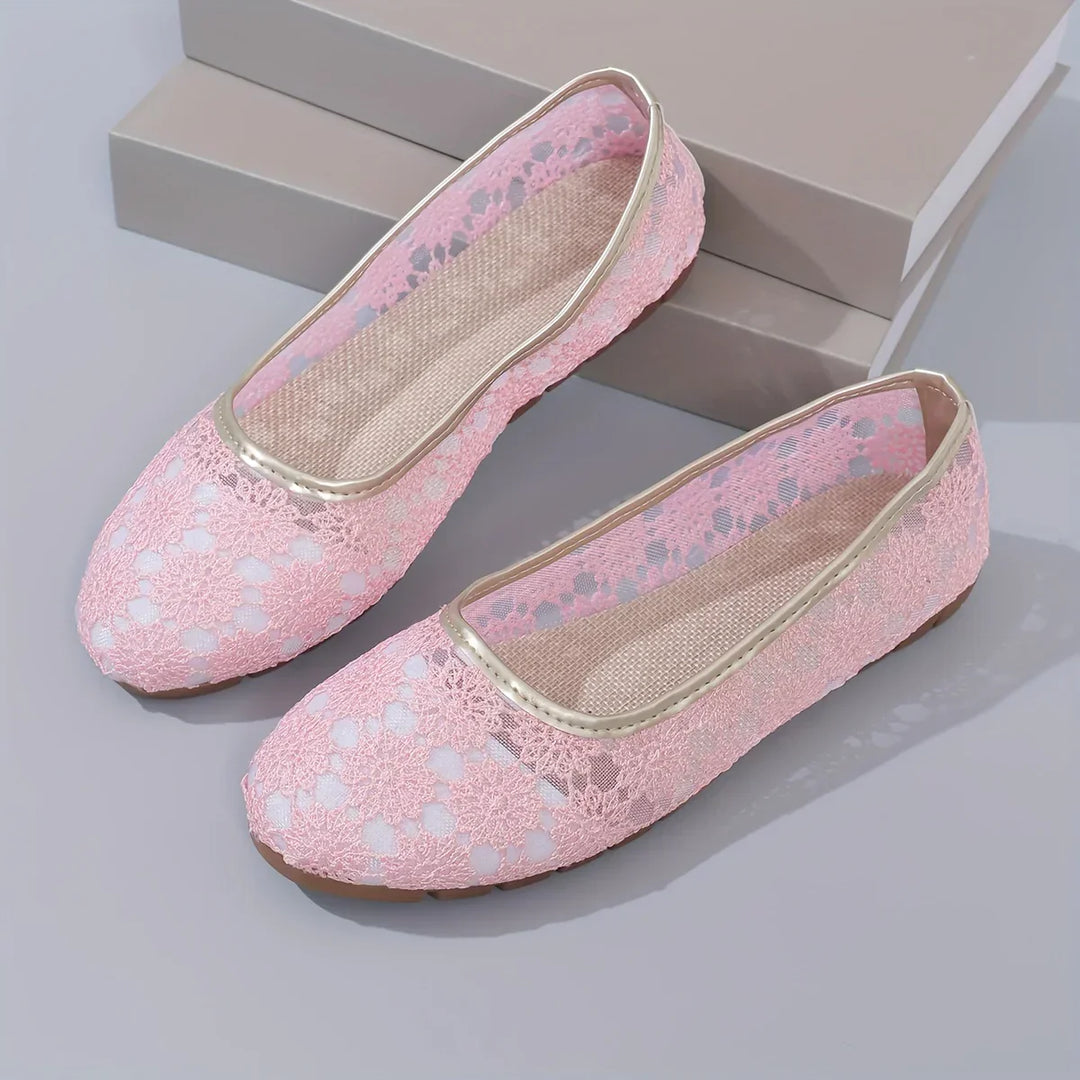 Damen Ballerinas mit Spitze - Bequeme Sommerschuhe kaufen-Luzern Mode