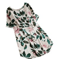 Sommerkleid Damen | Blumenmuster | Kurzarm | Freizeit | luftiger Schnitt-Luzern Mode