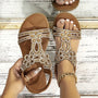 Böhmische Strandsandalen mit elastischem Band – Naima