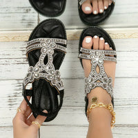 Böhmische Strandsandalen mit elastischem Band – Naima