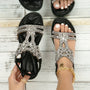 Böhmische Strandsandalen mit elastischem Band – Naima