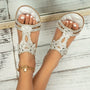 Böhmische Strandsandalen mit elastischem Band – Naima